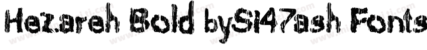 Hezareh Bold bySi47ash Fonts字体转换